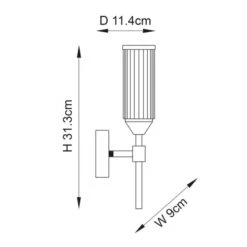 Vogue Bailey Ribbed Wall Light -Home Lighting Store 30912781 alt08