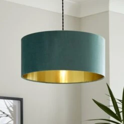 Ari Velvet Drum Lamp Shade -Home Lighting Store 30916712
