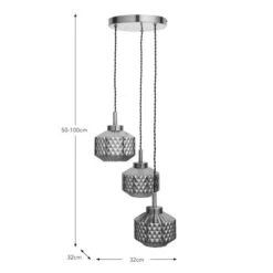 Abingdon 3 Light Adjustable Cluster Ceiling Light -Home Lighting Store 30920992 alt08