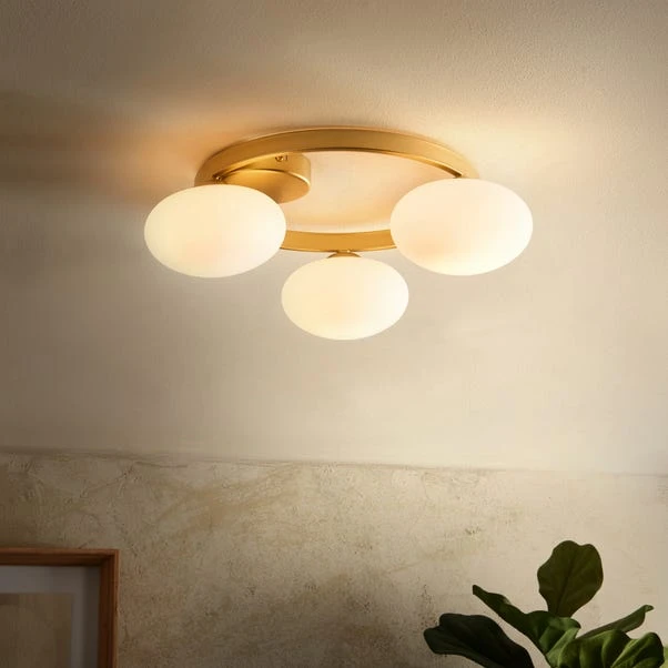 Yonah 3 Light Semi Flush Ceiling Light 4 Yonah 3 Light Semi Flush Ceiling Light - Image 2