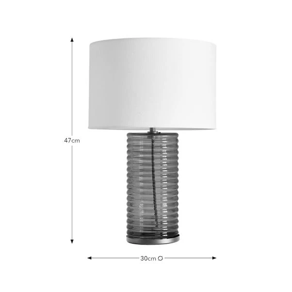 Nico Ribbed Glass Table Lamp 8 Nico Ribbed Glass Table Lamp - Image 6