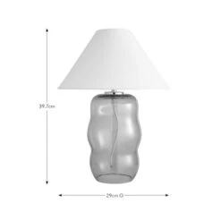 Phoebe Abstract Glass Table Lamp -Home Lighting Store 30921607 alt08