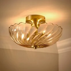 Lucille 2 Light Semi Flush Ceiling Light -Home Lighting Store 30921633 alt01