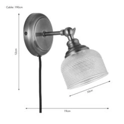Amesbury Industrial Adjustable Plug In Wall Light -Home Lighting Store 30921649 alt08