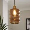 Nico Ribbed Easy Fit Pendant Shade 1 Nico Ribbed Easy Fit Pendant Shade -Home Lighting Store 30921654