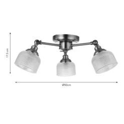 Amesbury Industrial 3 Light Semi Flush Ceiling Light -Home Lighting Store 30921661 alt08