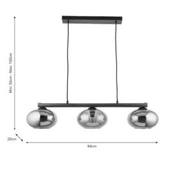 Bowen Industrial 3 Light Adjustable Diner Ceiling Light -Home Lighting Store 30921671 alt08