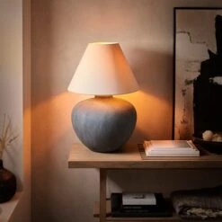 Hereford Mid Century Ceramic Table Lamp -Home Lighting Store 30921686 alt01