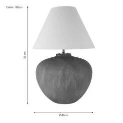 Hereford Mid Century Ceramic Table Lamp -Home Lighting Store 30921686 alt08