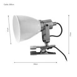 Miley Industrial Plug In Adjustable Clip On Desk Light -Home Lighting Store 30921752 alt08