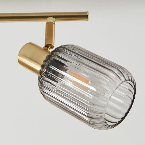 Riley Mid Century Ribbed 4 Light Adjustable Spotlight Bar 5 Riley Mid Century Ribbed 4 Light Adjustable Spotlight Bar - Image 3