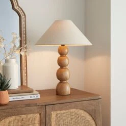 Fern Bobble Wooden Table Lamp Base -Home Lighting Store 30922857 alt02