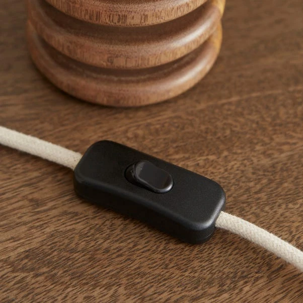 Maple Ribbed Wooden Table Lamp Base 7 Maple Ribbed Wooden Table Lamp Base - Image 5