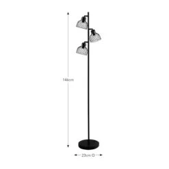 Austin Industrial Adjustable 3 Light Floor Lamp -Home Lighting Store 30922894 alt08