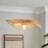 Bamboo Wave 2 Tier Easy Fit Pendant Shade -Home Lighting Store 30922897