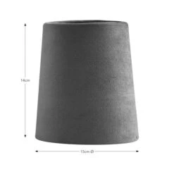 Clara Velvet Tapered Lamp Shade -Home Lighting Store 30923598 alt08