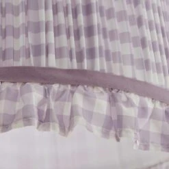 Carys Frilled Gingham Drum Lamp Shade -Home Lighting Store 30923633 alt02