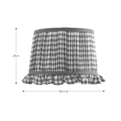 Carys Frilled Gingham Drum Lamp Shade -Home Lighting Store 30923634 alt08