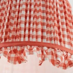 Carys Frilled Gingham Drum Lamp Shade -Home Lighting Store 30923636 alt02