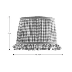 Carys Frilled Gingham Drum Lamp Shade -Home Lighting Store 30923636 alt08