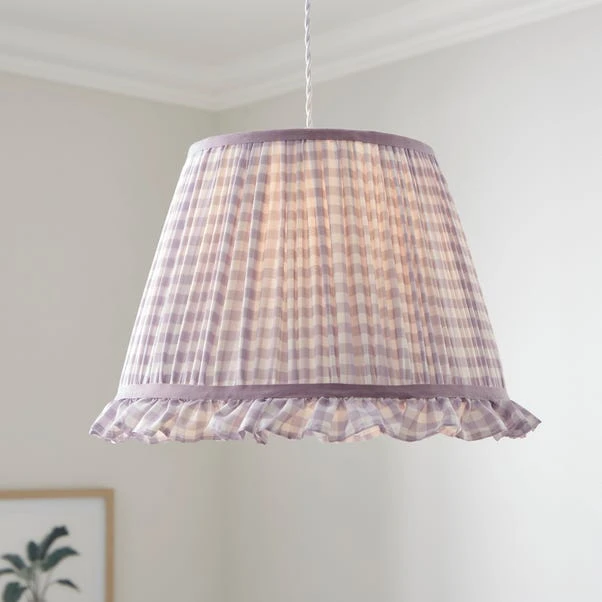 Carys Frilled Gingham Lamp Shade 18 Carys Frilled Gingham Lamp Shade - Image 16