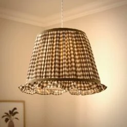 Carys Frilled Gingham Lamp Shade 28 Carys Frilled Gingham Lamp Shade -Home Lighting Store 30923639 alt01