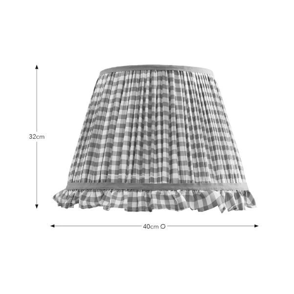 Carys Frilled Gingham Lamp Shade 7 Carys Frilled Gingham Lamp Shade - Image 5