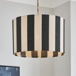 Beatrice Stripe Drum Lamp Shade -Home Lighting Store 30923653