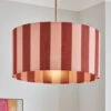 Beatrice Stripe Shallow Drum Lamp Shade