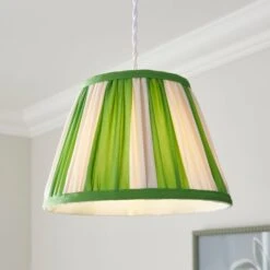Pride & Joy Green Stripe Lamp Shade -Home Lighting Store 30923670
