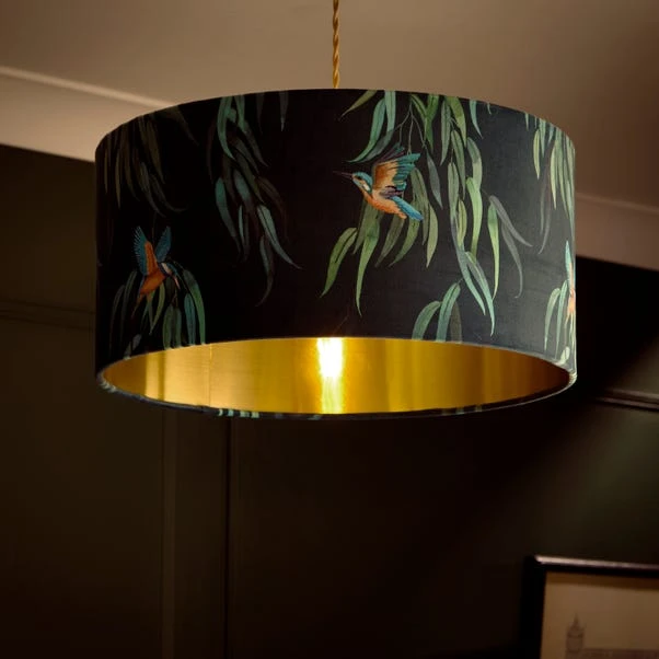 Kingfisher Drum Lamp Shade 4 Kingfisher Drum Lamp Shade - Image 2