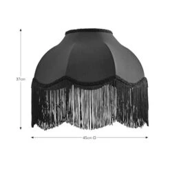 Carmona Fringed Satin Lamp Shade -Home Lighting Store 30923737 alt08