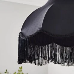 Carmona Fringed Satin Lamp Shade -Home Lighting Store 30923738 alt02