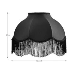 Carmona Fringed Satin Lamp Shade -Home Lighting Store 30923738 alt08