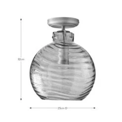 Amber Wave Semi Flush Ceiling Light 13 Amber Wave Semi Flush Ceiling Light -Home Lighting Store 30923778 alt08