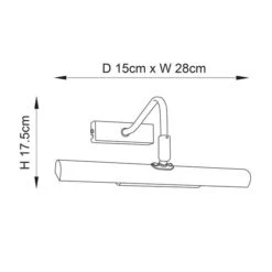 Vogue Lyra Picture 2 Light Adjustable Wall Light -Home Lighting Store 30923875 alt08