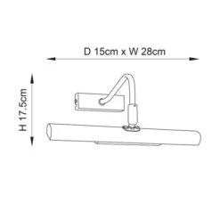 Vogue Lyra Picture 2 Light Adjustable Wall Light -Home Lighting Store 30923876 alt08