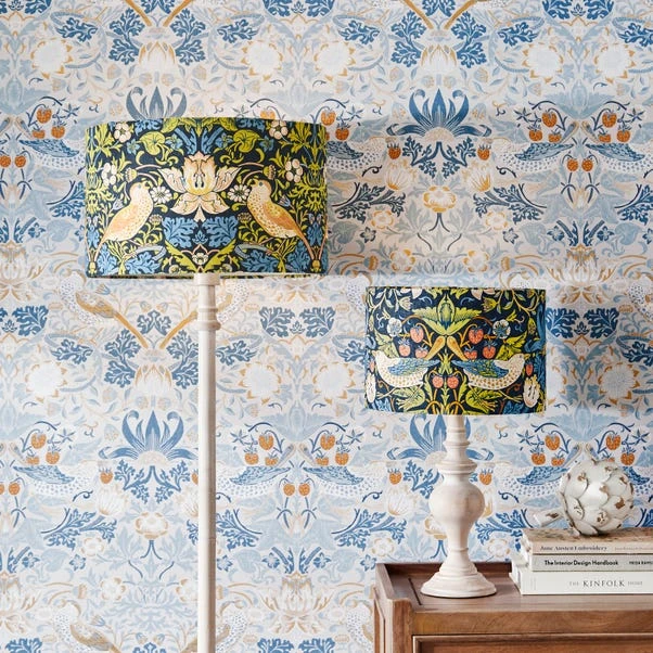 William Morris Strawberry Thief Lamp Shade 14 William Morris Strawberry Thief Lamp Shade - Image 12