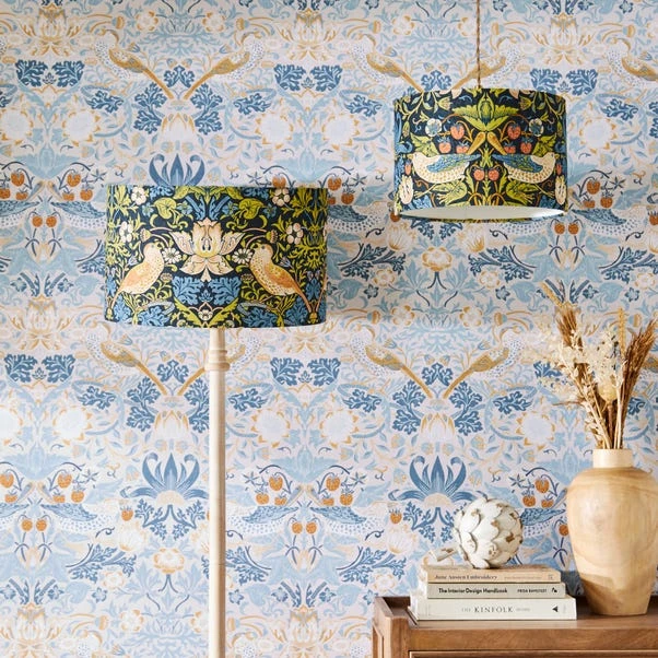 William Morris Strawberry Thief Lamp Shade 4 William Morris Strawberry Thief Lamp Shade - Image 2