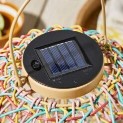 Rattan Woven LED Indoor Outdoor Solar Lantern -Home Lighting Store 30925562 alt02