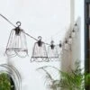Cafe Metal 8 LED Indoor Outdoor Solar String Lights 2 Cafe Metal 8 LED Indoor Outdoor Solar String Lights -Home Lighting Store 30925563
