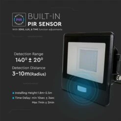 V-TAC 30W LED Floodlight Outdoor PIR Sensor Wall Light -Home Lighting Store 30957277 alt04