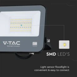 V-TAC 30W LED Floodlight Outdoor Sensor Wall Light -Home Lighting Store 30957294 alt01