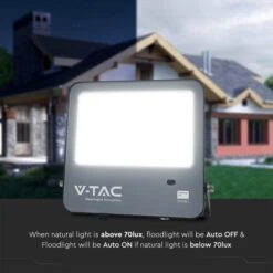 V-TAC 100W LED Floodlight Outdoor Sensor Wall Light -Home Lighting Store 30957298 alt02