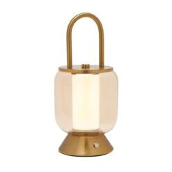 Hestia Lantern Rechargeable Colour Changing LED Touch Table Lamp -Home Lighting Store 30957318 alt02