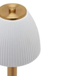 Hestia White Rechargeable Colour Changing LED Touch Table Lamp With Bronze Base -Home Lighting Store 30957319 alt05