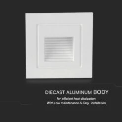 Set Of 4 V-TAC 3W LED Square Step Lights -Home Lighting Store 30965941 alt04