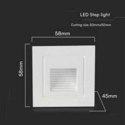 Set Of 4 V-TAC 3W LED Square Step Lights -Home Lighting Store 30965941 alt06