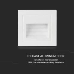 Set Of 4 V-TAC 5W LED Square Step Lights -Home Lighting Store 30965951 alt04