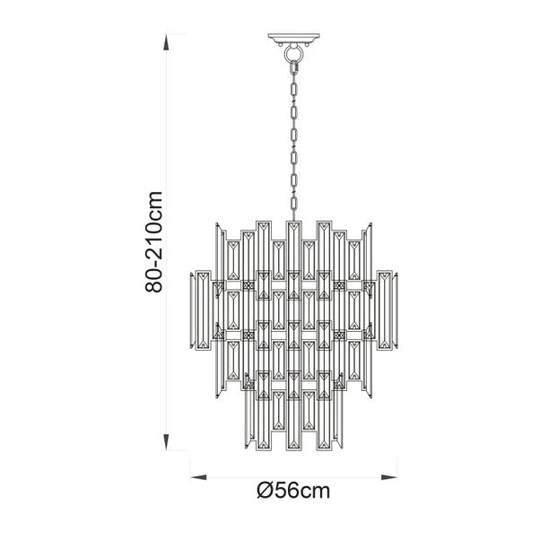 Return - Vogue Dante 12 Light Chandelier 8 Return - Vogue Dante 12 Light Chandelier - Image 6